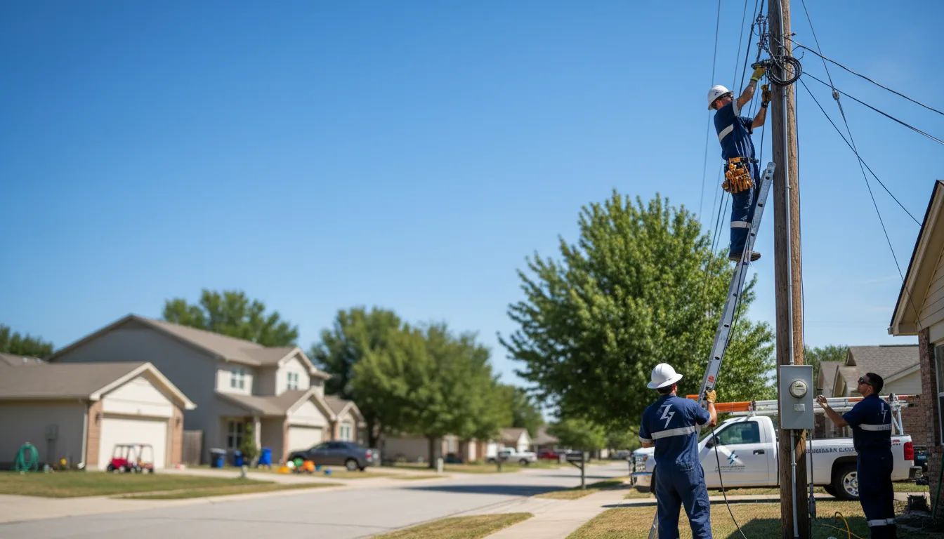 Residential electrician providing installation services in Rockfall, CT